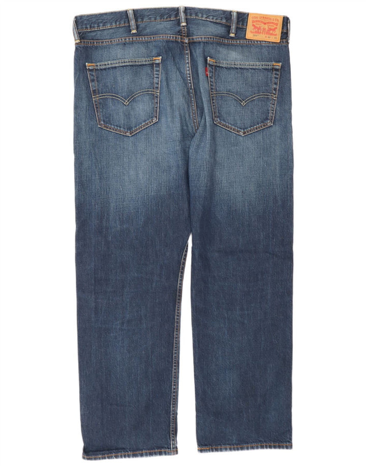 Męskie jeansy Levi's 504 Straight W40 L30 Niebieskie bawełniane