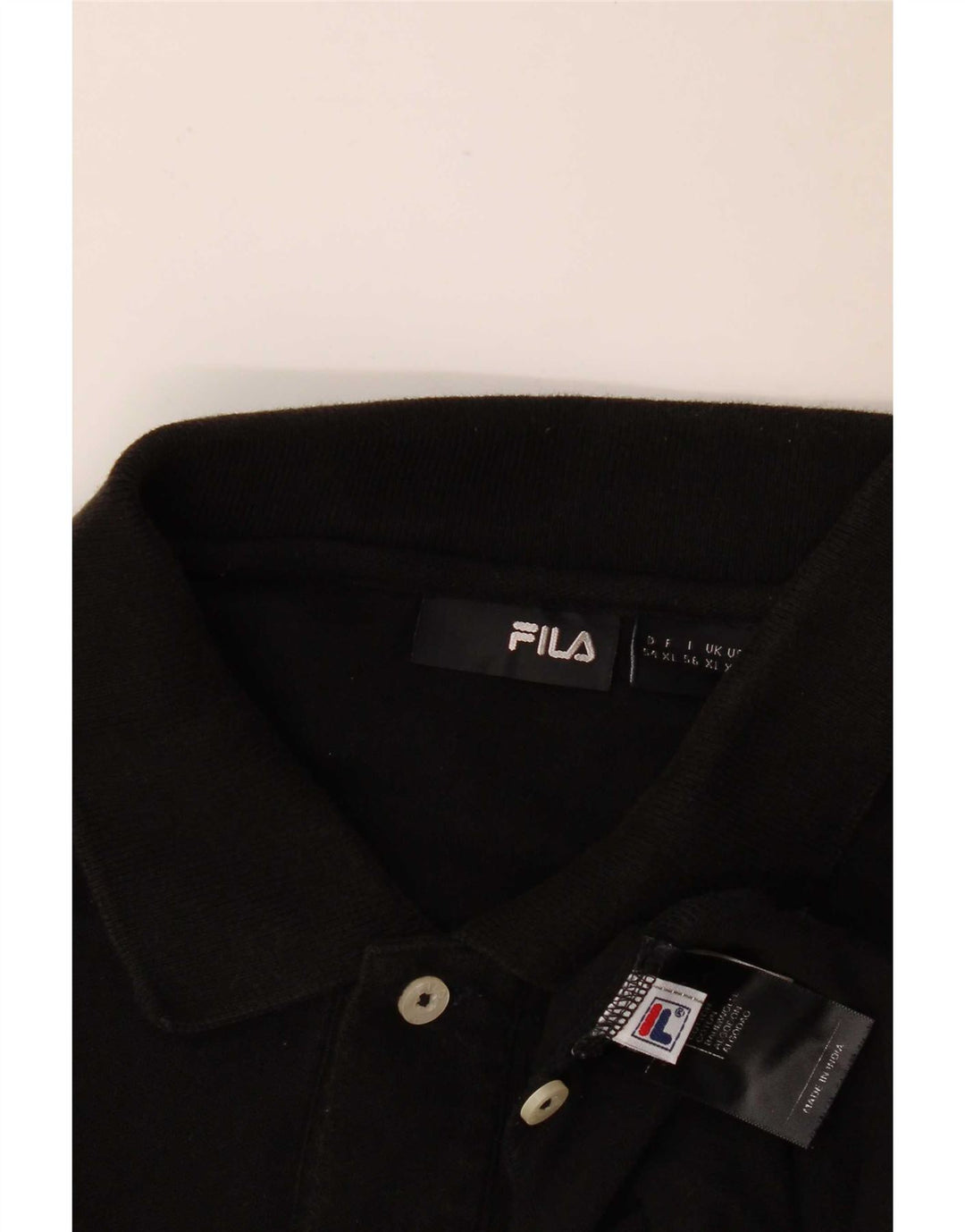 Męska koszulka polo Fila XL, czarna, bawełniana