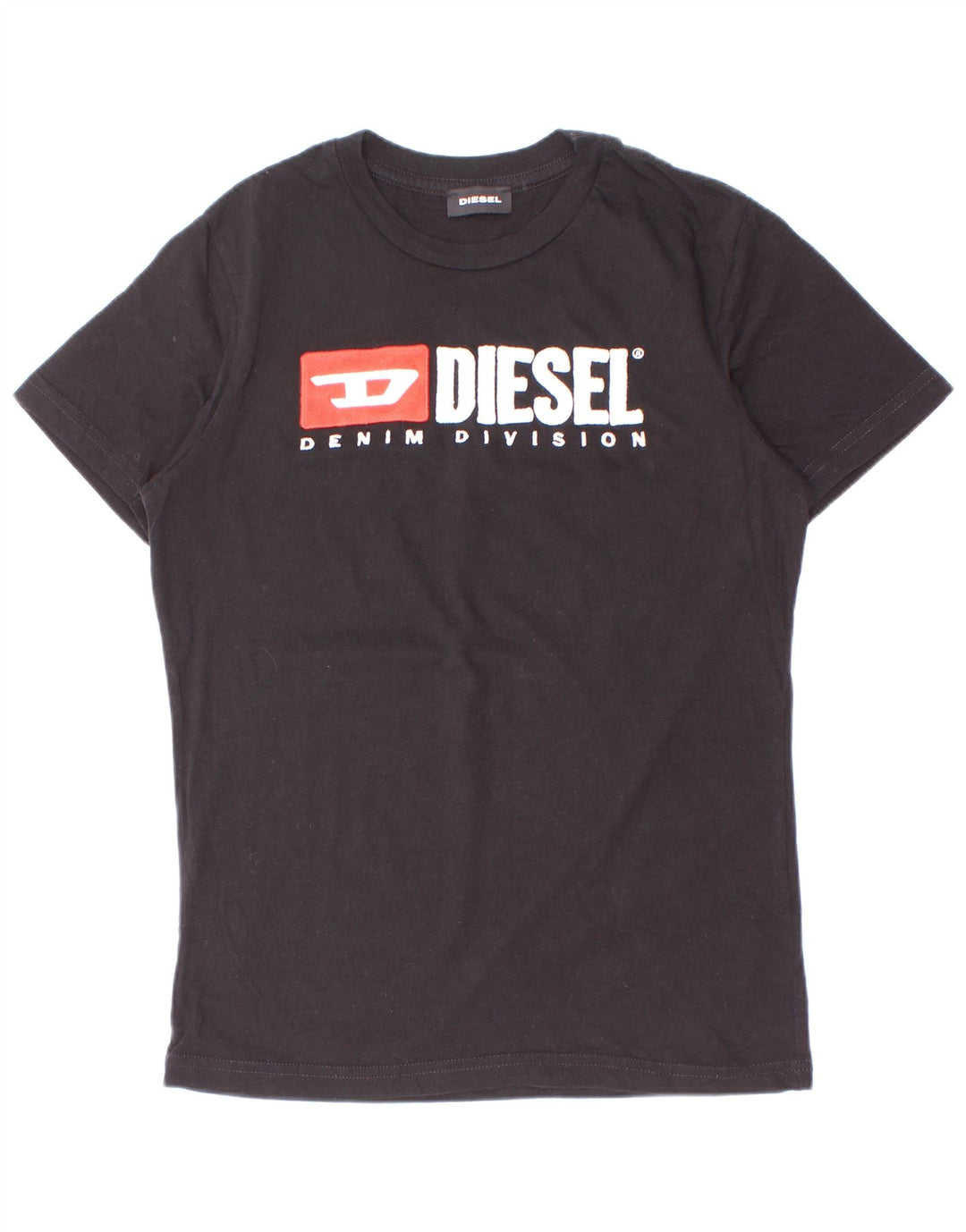 Chłopięcy T-shirt z grafiką Diesel, 9-10 lat, czarna bawełna