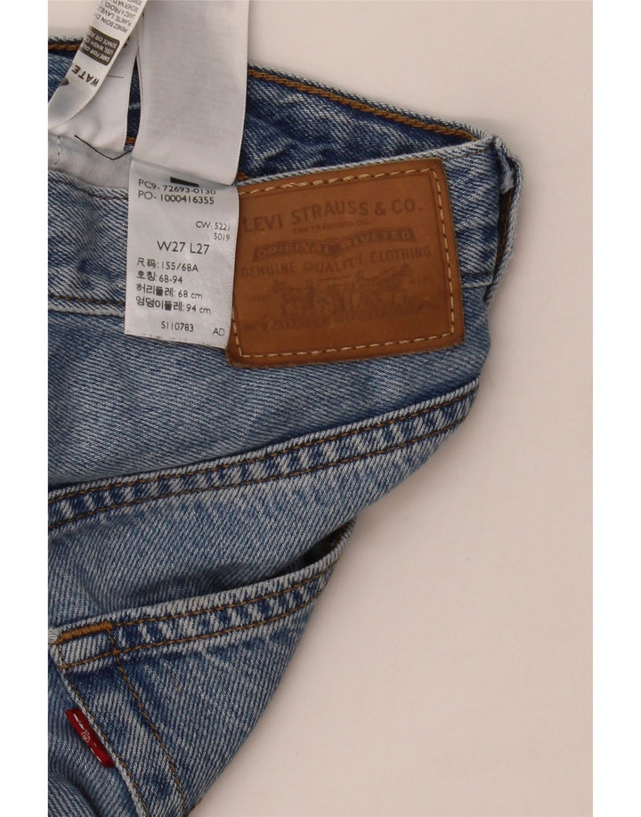 Damskie jeansy LEVI'S Ribcage Straight W27 L27 Niebieskie bawełniane
