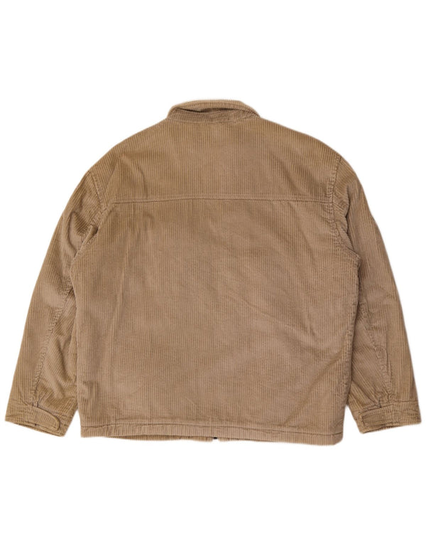 Vintage męska sztruksowa kurtka UK 42 XL, beżowa bawełna