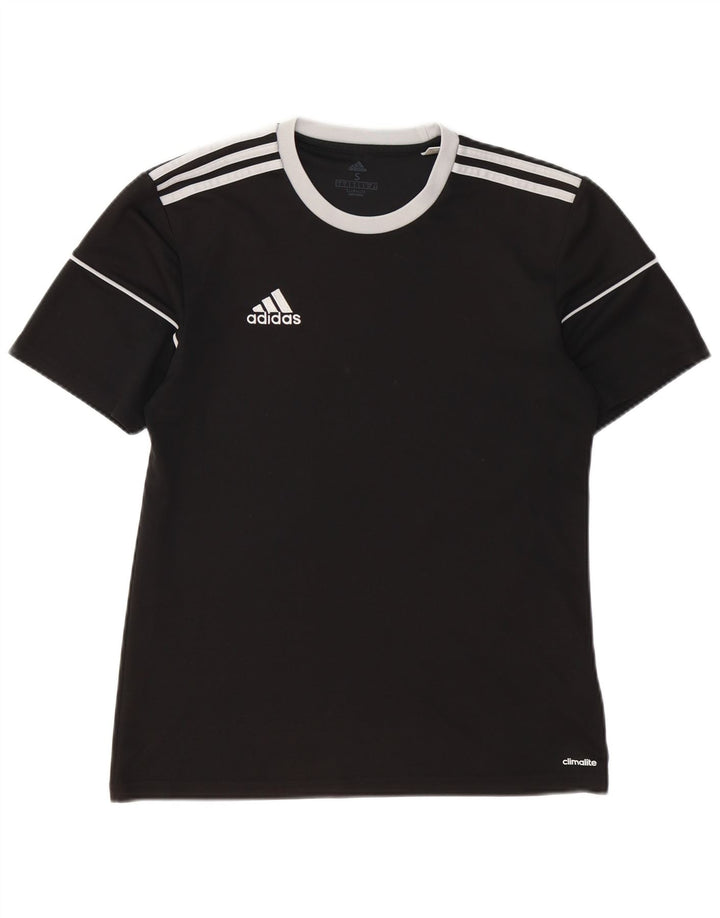 Męski T-shirt ADIDAS Climalite, mały, czarny, poliester