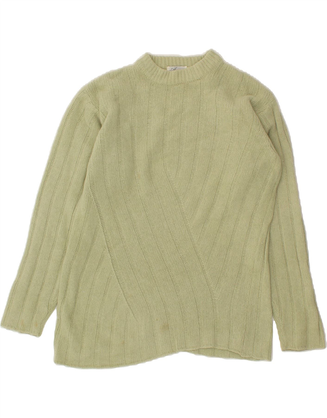 VINTAGE Womens Turtle Neck Jumper Sweater UK 14 Medium Green Vintage Vintage and Second-Hand Vintage from Messina Hembry 