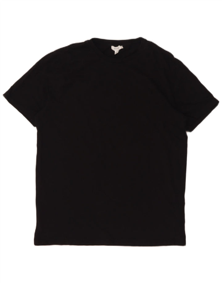 T-shirt męski Reiss, duży, czarny, bawełniany