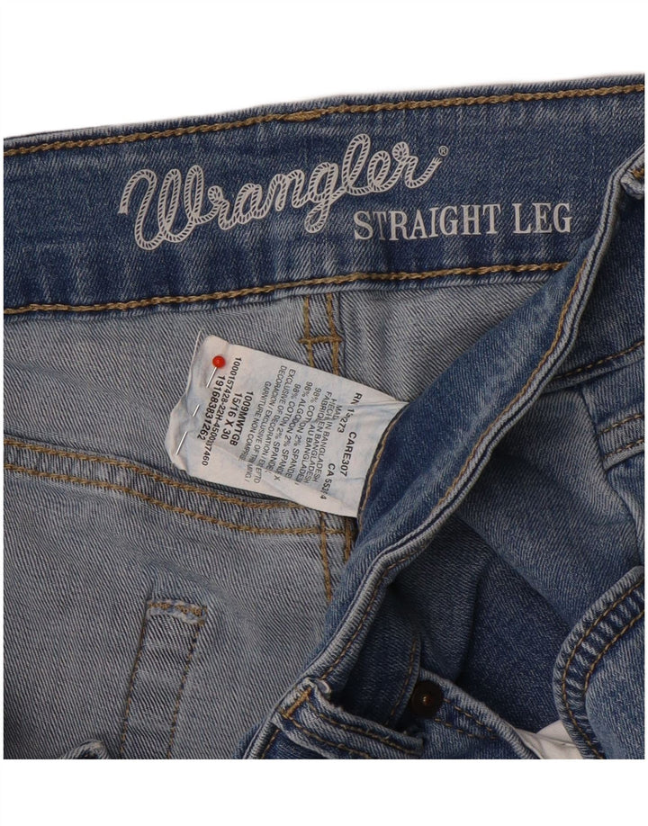 Damskie proste dżinsy Wrangler W32 L30 Niebieskie bawełniane
