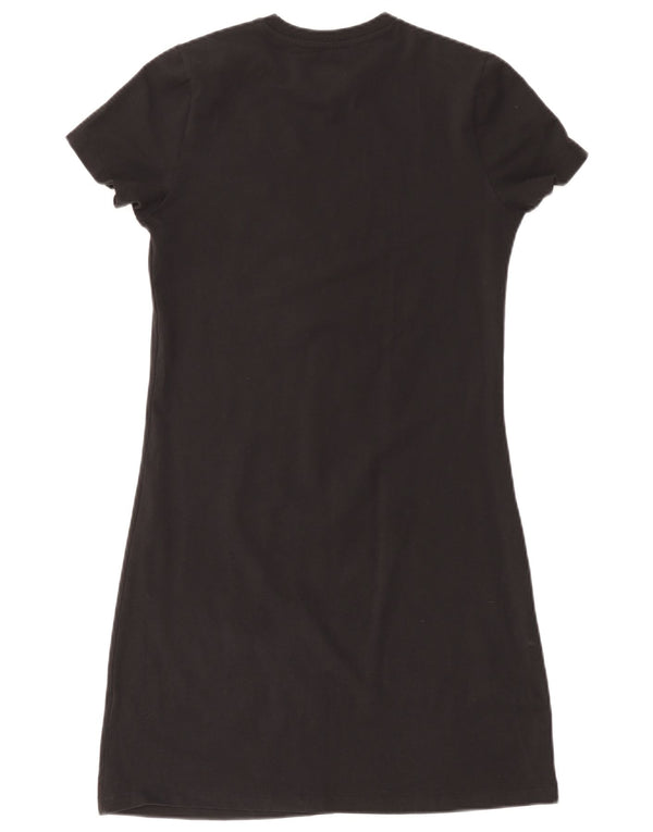 Dziewczęca koszulka z grafiką ADIDAS, 14-15 lat, czarna bawełna