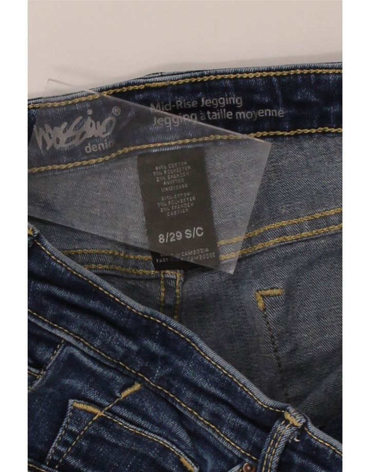 MOSSIMO Womens Mid Rise Crop Jegging Jeans US 8 Medium W29 L26 Blue Cotton Vintage Mossimo and Second-Hand Mossimo from Messina Hembry 