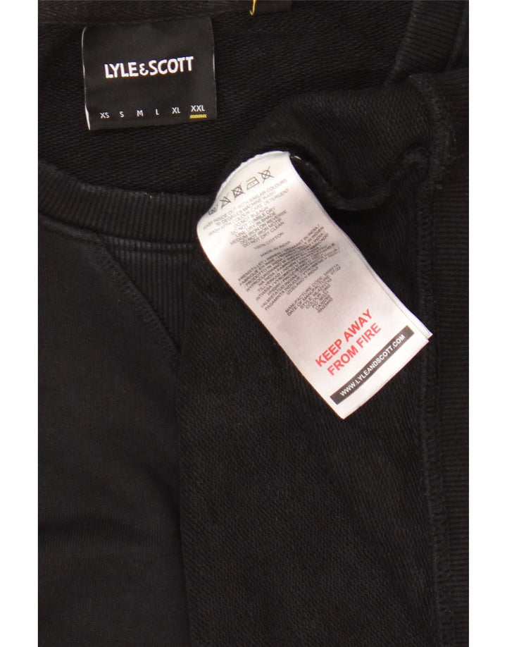 Męska bluza dresowa Lyle & Scott 2XL, czarna, bawełniana
