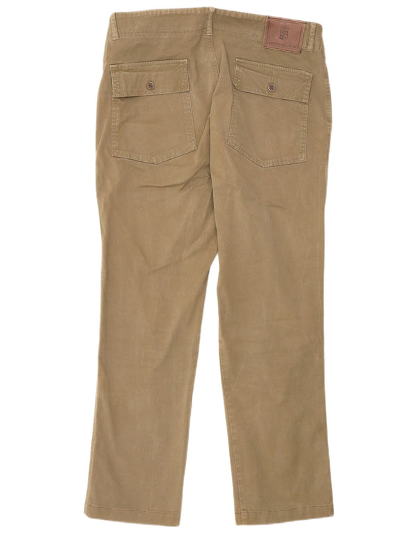 Marina Militare Mens Slim Cargo Trousers IT 48 Medium W30 L29 Khaki Cotton