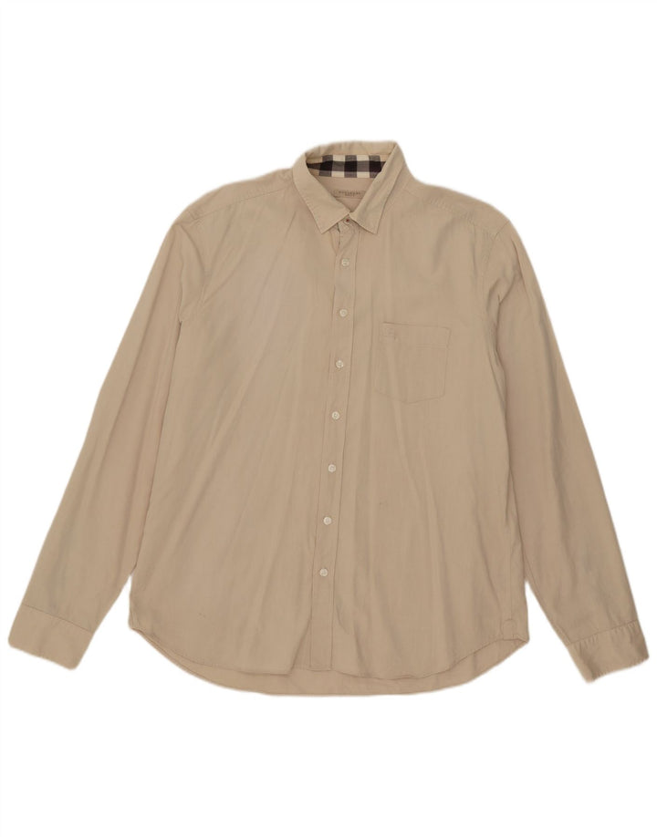 Koszula męska Burberry XL, beżowa, bawełniana