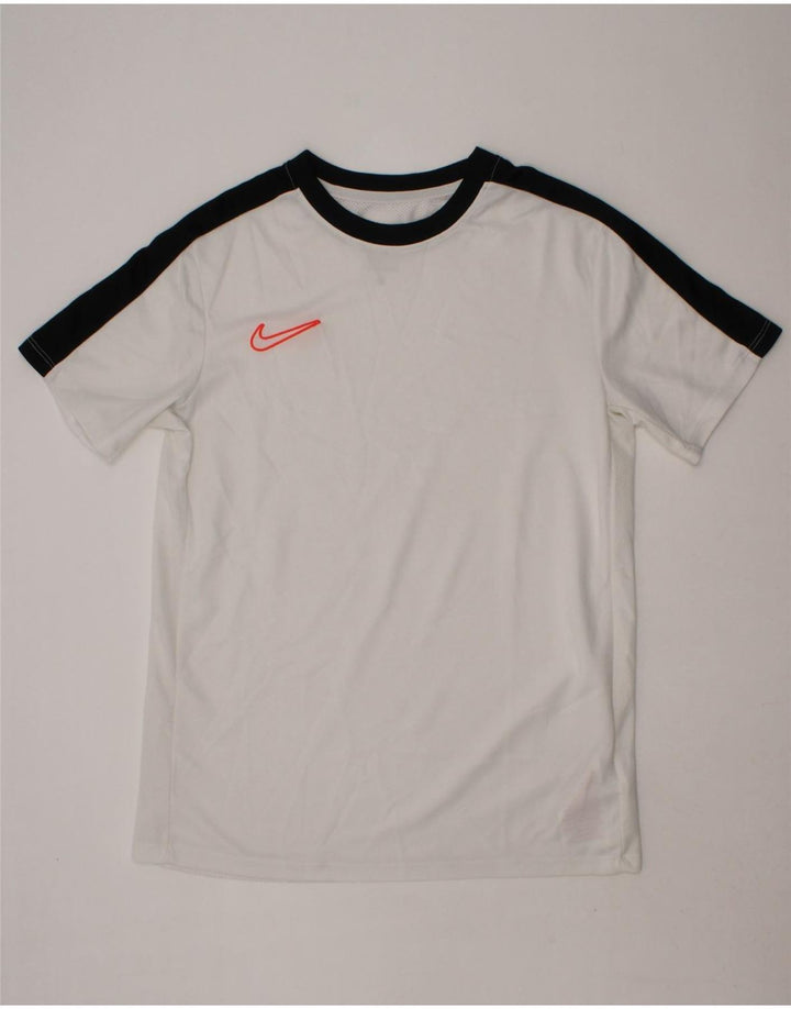 NIKE Boys T-Shirt Top 12-13 Years Large  White Colourblock Polyester Vintage Nike and Second-Hand Nike from Messina Hembry 