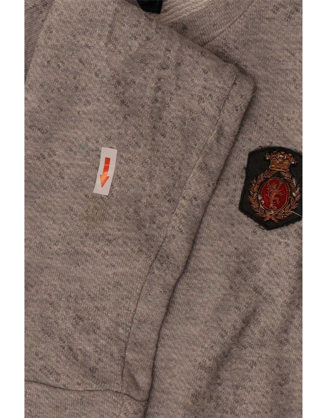 Męski sweter Zara, duży, szary, nakrapiany poliester