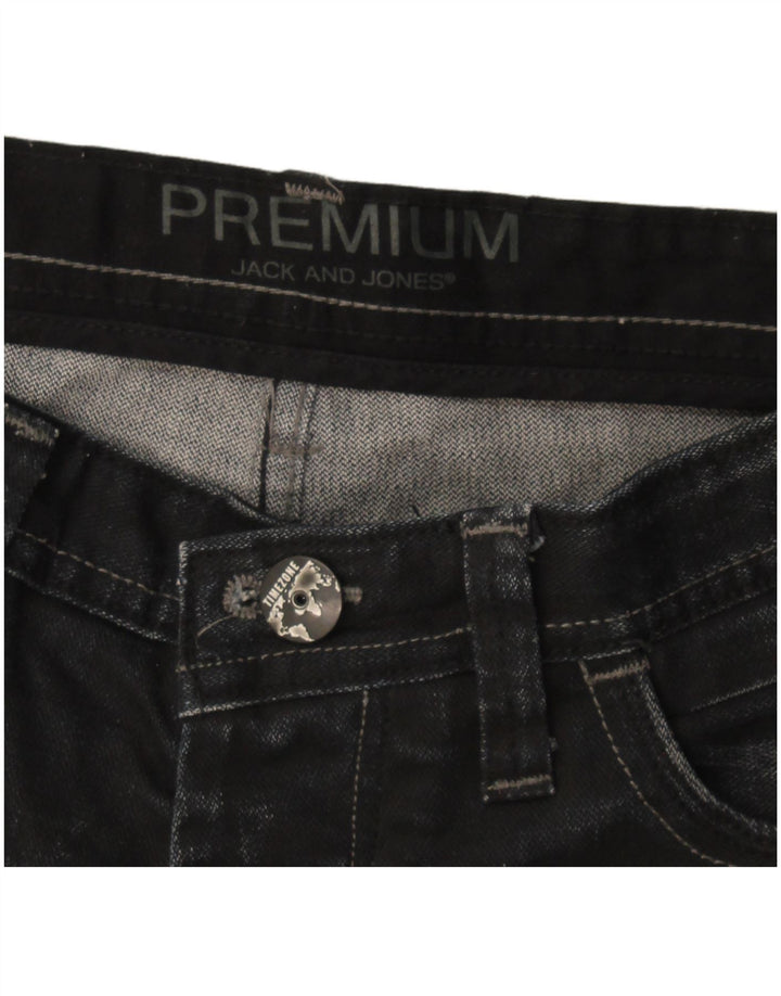 Męskie proste dżinsy Jack & Jones W36 L34 Czarne