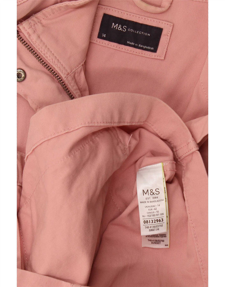 Kurtka damska Marks & Spencer UK 14, duża, różowa, bawełniana