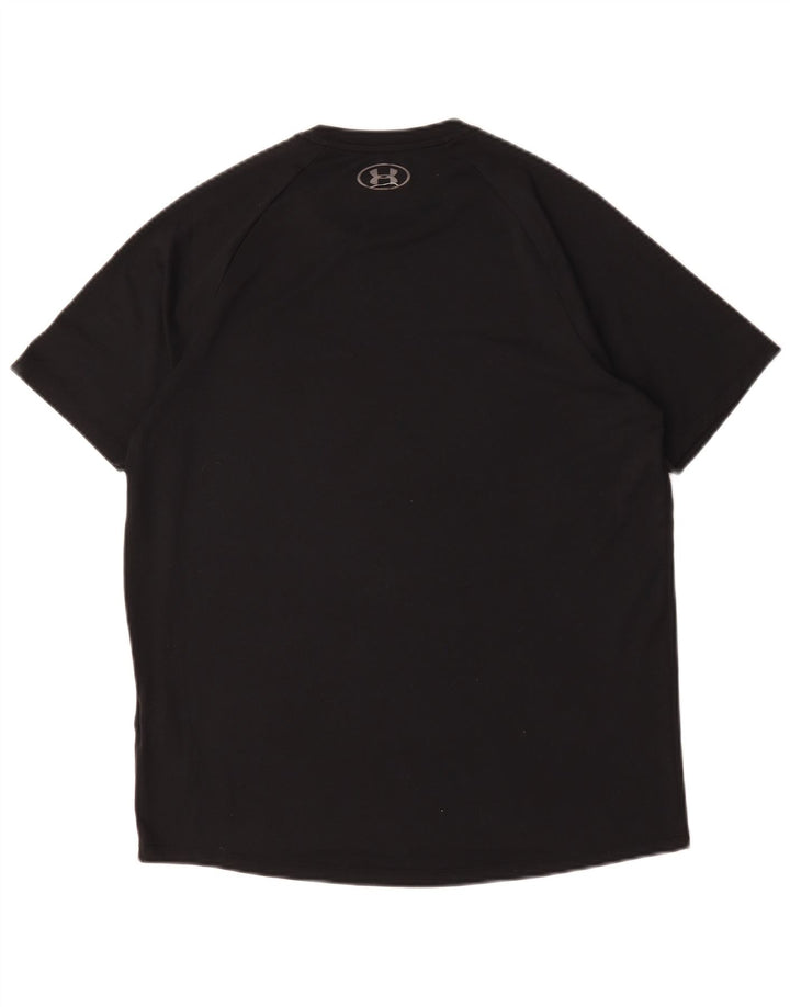 Under Armour Męski T-shirt Top, średni czarny poliester