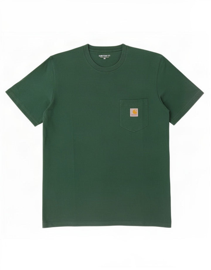 T-shirt męski Carhartt, średnio zielony, bawełniany