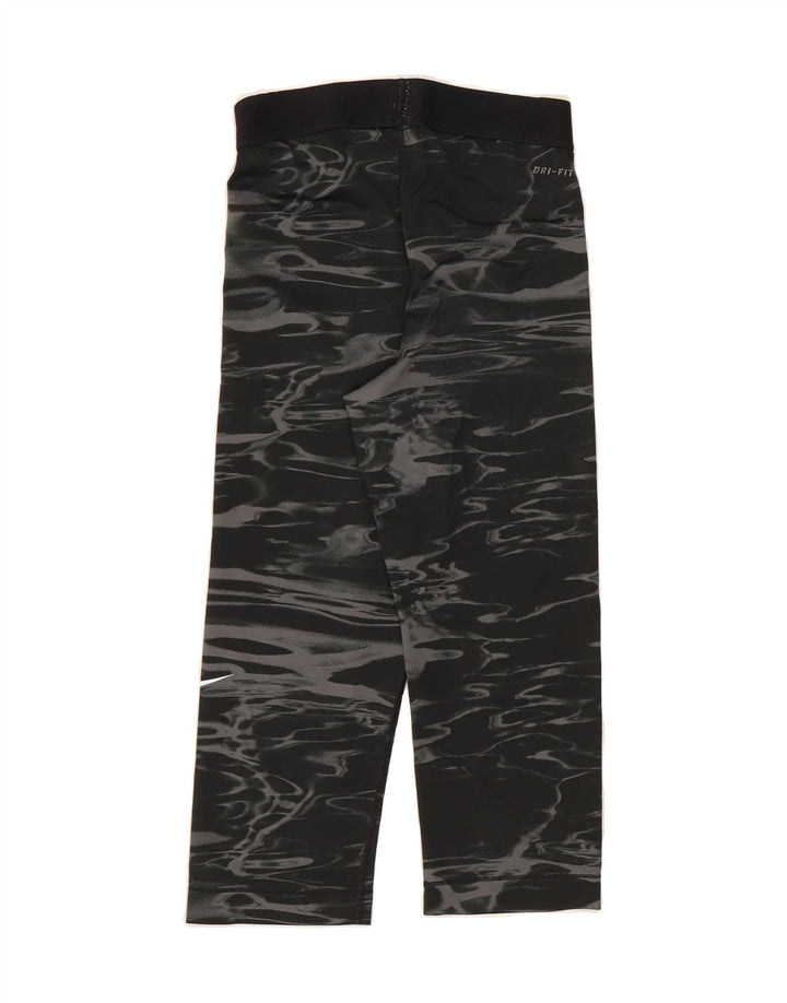 NIKE Womens Graphic Leggings UK 6 XS Black Tie Dye Polyester Vintage Nike and Second-Hand Nike from Messina Hembry 