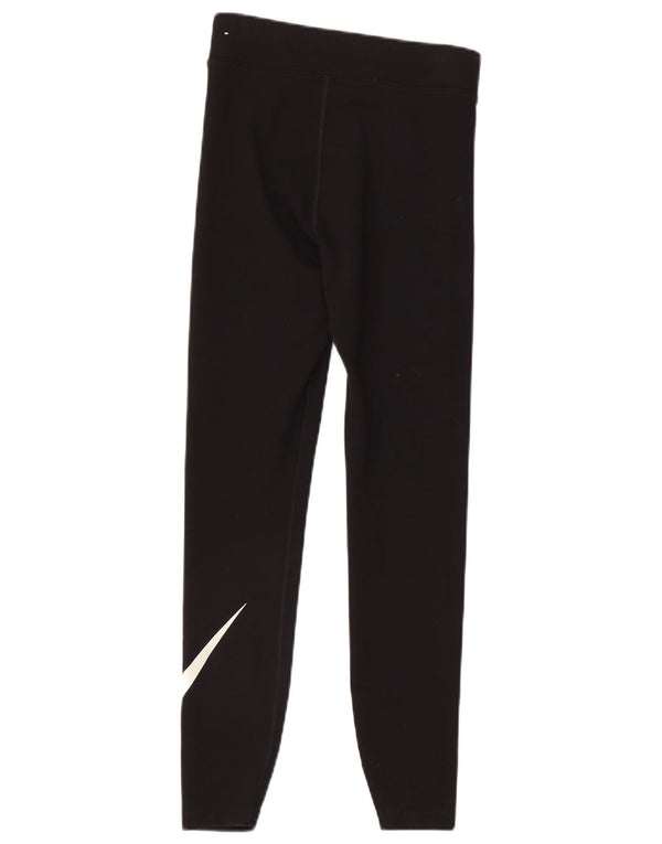 Damskie legginsy Nike Graphic UK 8, małe, czarne, bawełniane