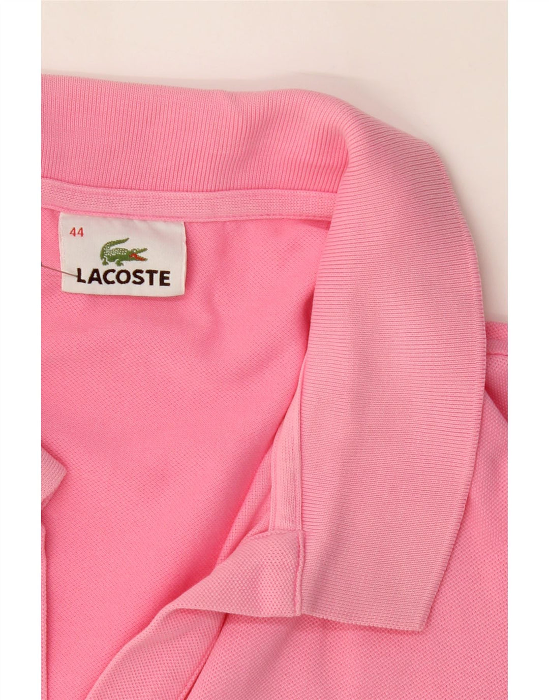LACOSTE Womens Polo Shirt Size 44 Large Pink Cotton Vintage Lacoste and Second-Hand Lacoste from Messina Hembry 