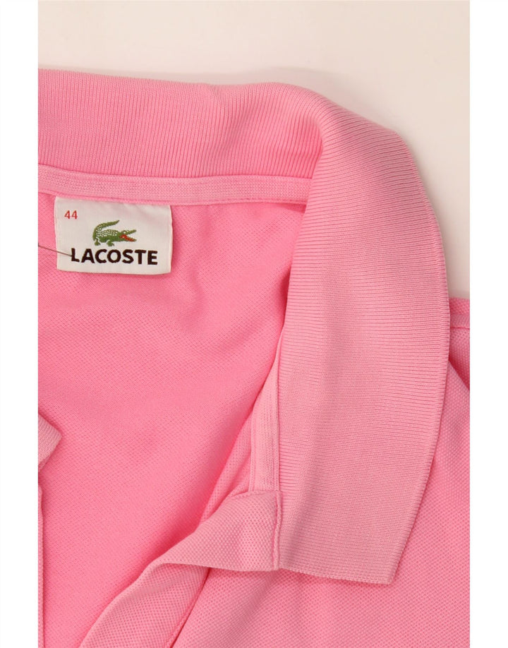 LACOSTE Womens Polo Shirt Size 44 Large Pink Cotton Vintage Lacoste and Second-Hand Lacoste from Messina Hembry 