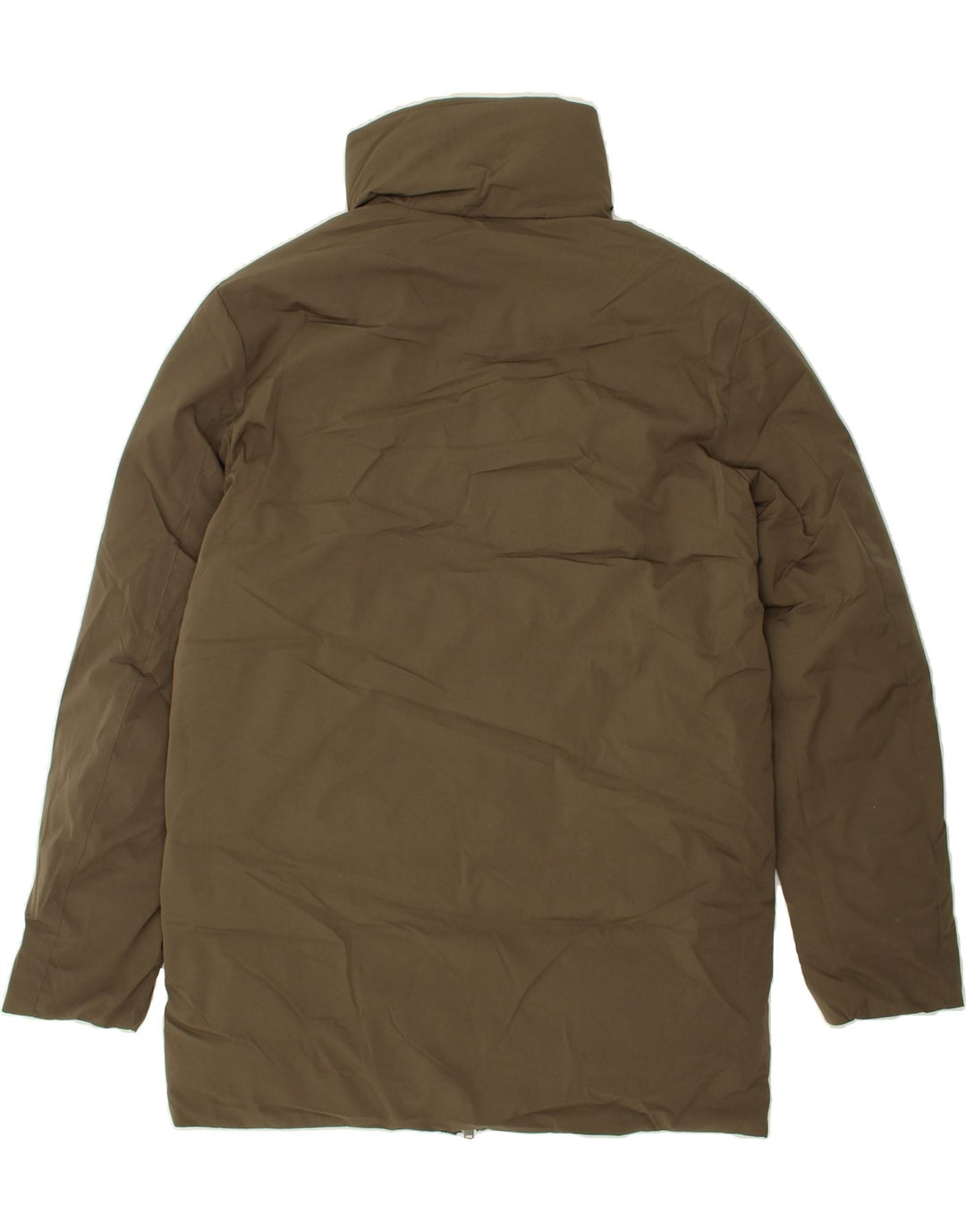JACK & JONES Mens Padded Coat UK 40 Large Khaki Polyester Vintage Jack & Jones and Second-Hand Jack & Jones from Messina Hembry 
