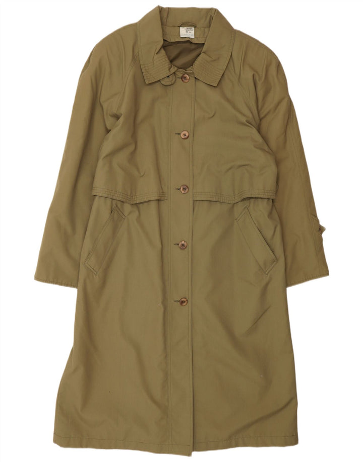 KLASYCZNY damski, oversize'owy, długi trencz UK 16, duży, khaki, poliester
