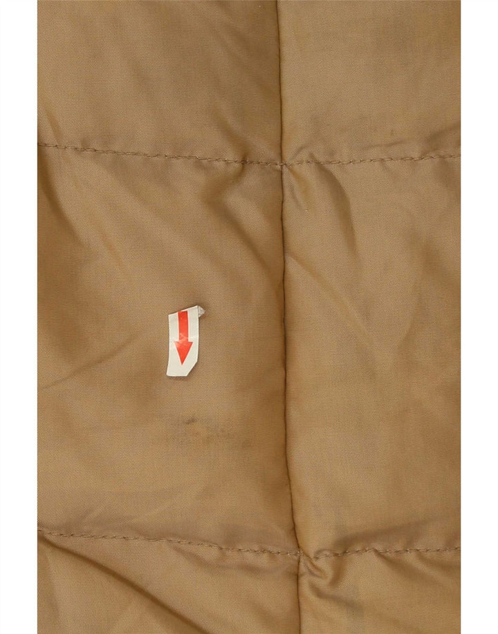Ocieplany płaszcz damski Zara UK 10, mały, brązowy nylon