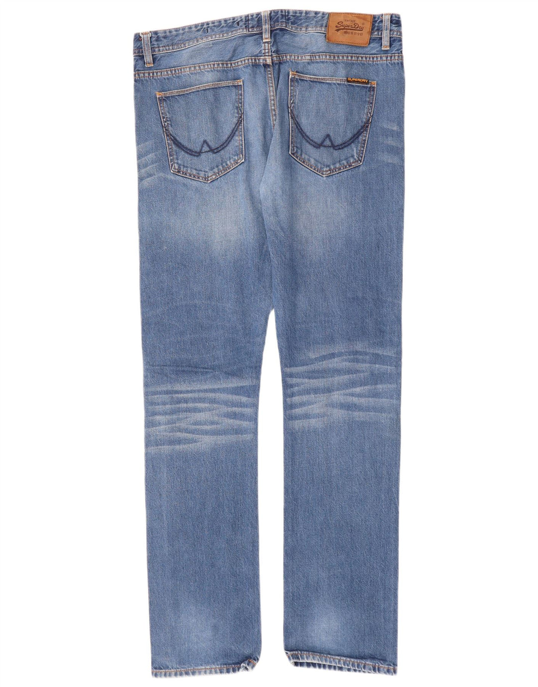 SUPERDRY Męskie jeansy typu corporal W36 L34 Niebieskie bawełniane