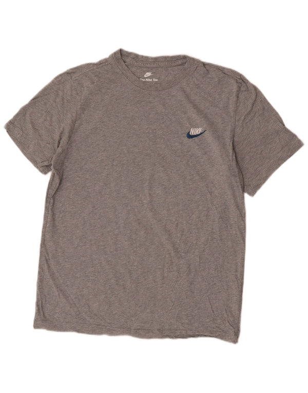 Nike Mens T-Shirt Top Medium Grey Cotton