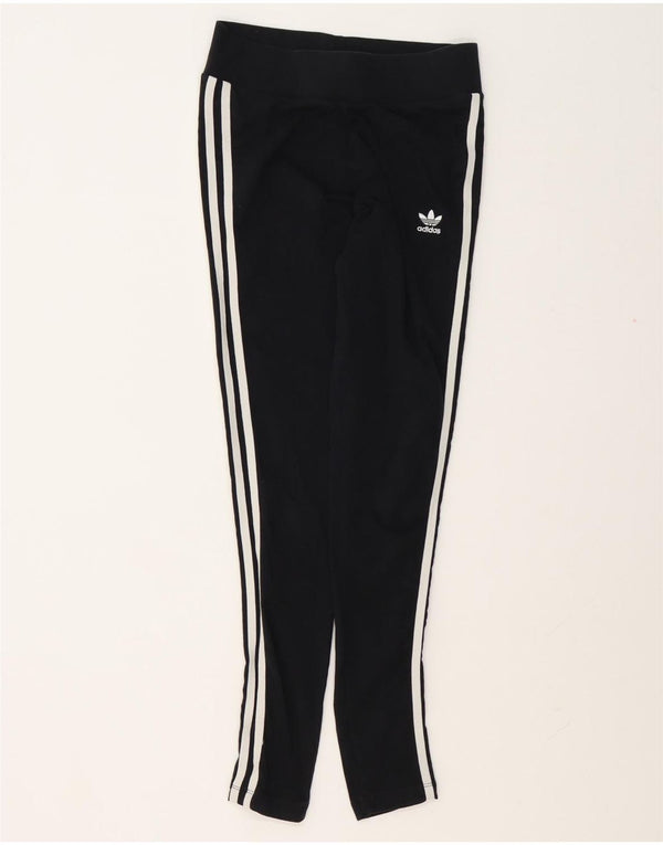 Legginsy Damskie Adidas UK 10 Małe Czarne Bawełniane