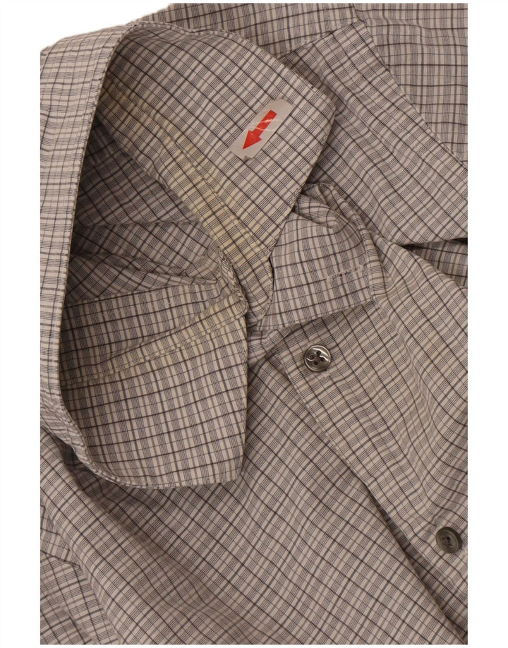 Koszula męska Calvin Klein Slim Fit, rozmiar 15, 1/2, średnia szara kratka