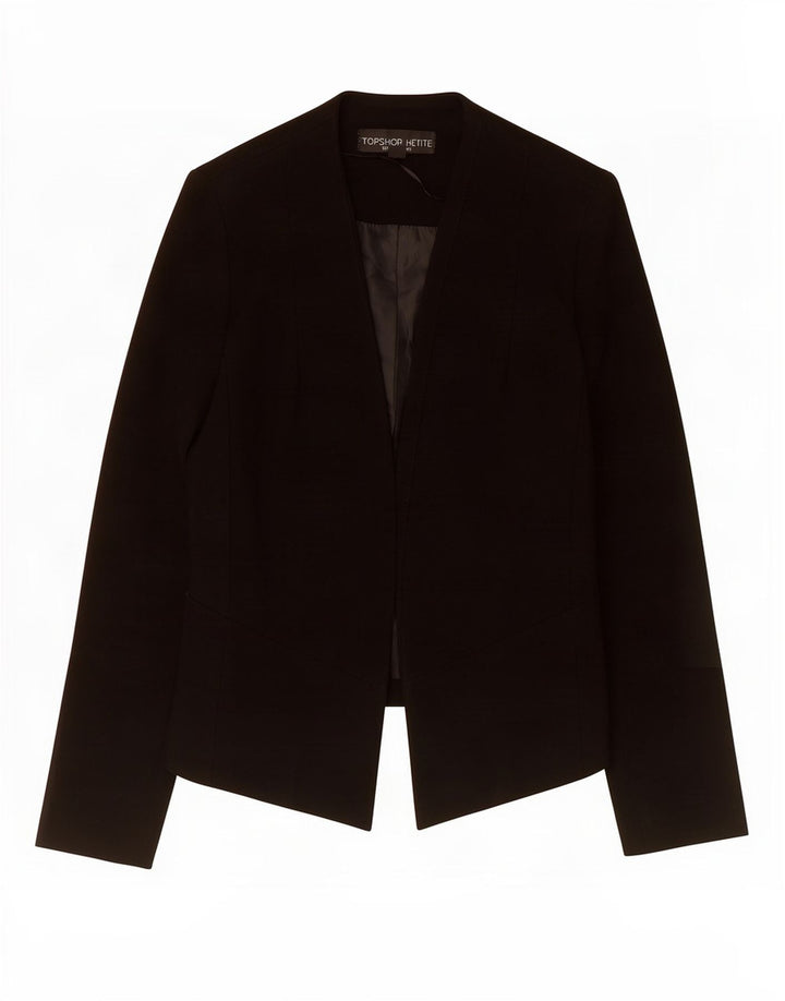 Damska marynarka Topshop Petite Crop Open, UK 8, mała czarna