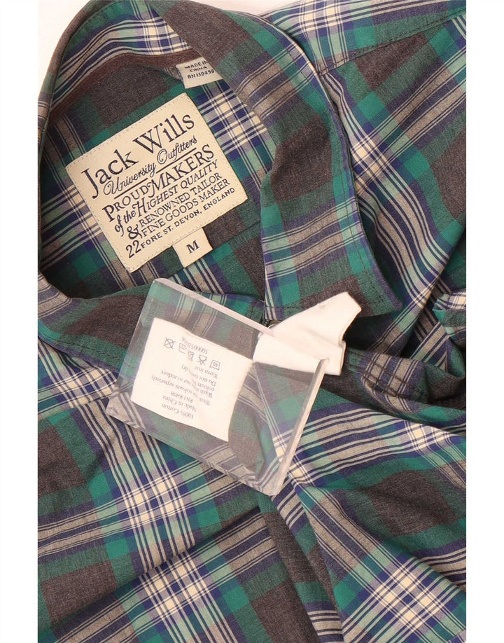 Koszula męska Jack Wills o regularnym kroju, bawełniana w średnią zieloną kratę