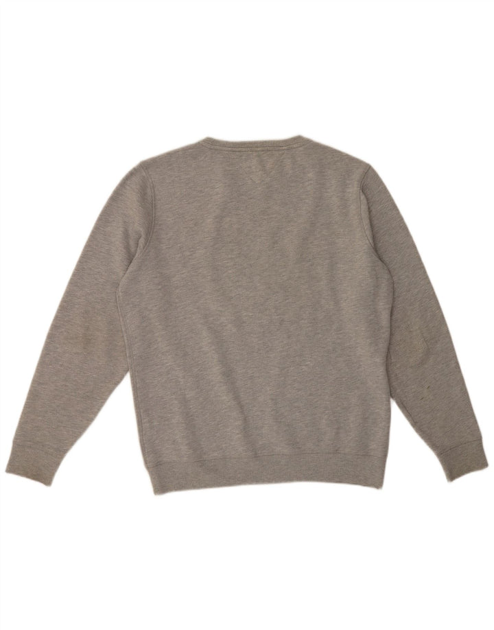Męska bluza o regularnym kroju Tommy Hilfiger, duża, szara, bawełniana