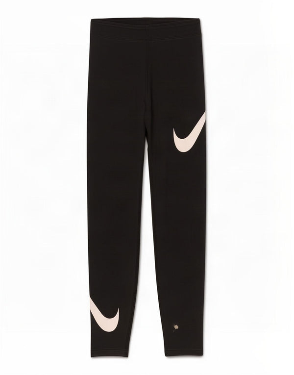 Damskie legginsy Nike Graphic UK 4 XS, czarne, bawełniane