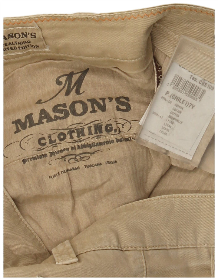 Spodnie damskie Mason's Slim Cargo W32 L33 Beżowa bawełna