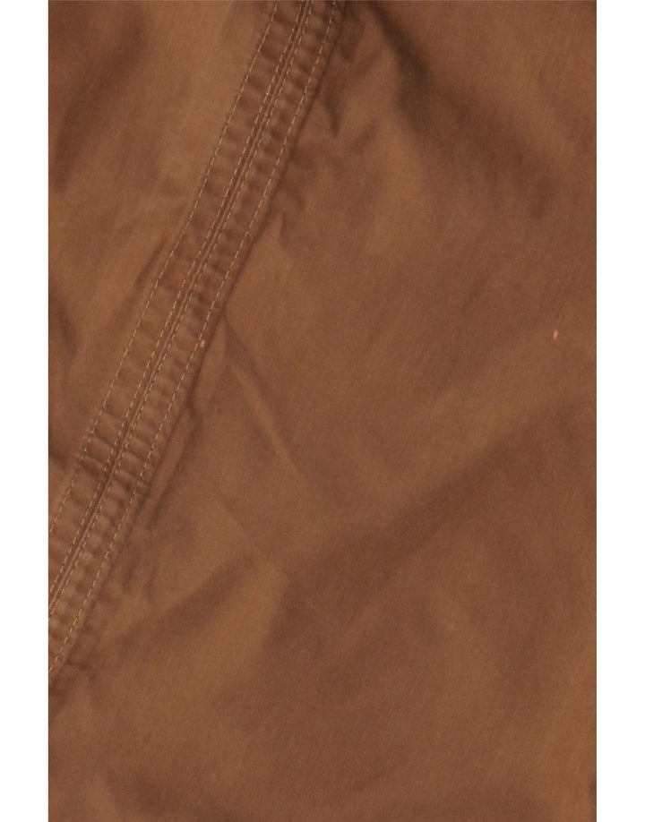 TIMBERLAND Męski ocieplany płaszcz z kapturem UK 38 Średni beż, bawełna