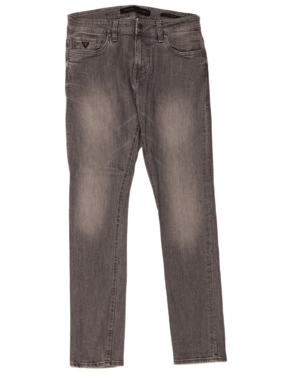 Damskie jeansy Guess Super Skinny W32 L32 Szara bawełna