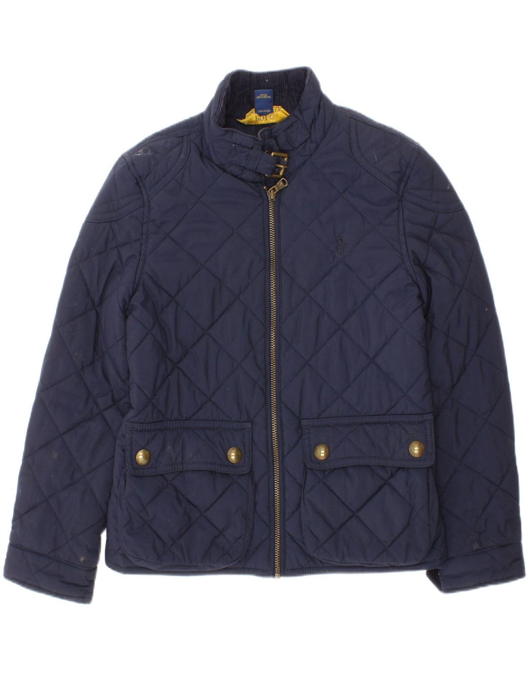 Pikowana kurtka dziewczęca Polo Ralph Lauren 6-7 lat, mała, granatowa, poliester