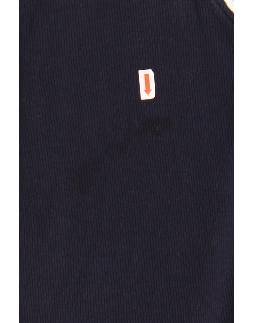 RALPH LAUREN Damski top z rękawem 3/4, UK 18 XL, granatowy, bawełniany z blokami kolorów