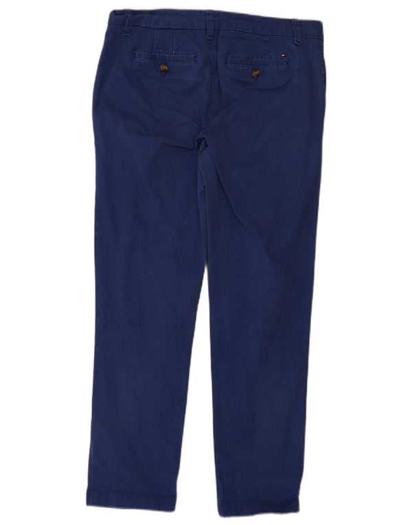 Spodnie damskie Tommy Hilfiger Crop Slim Chino US 8 Medium W34 L28 Niebieskie