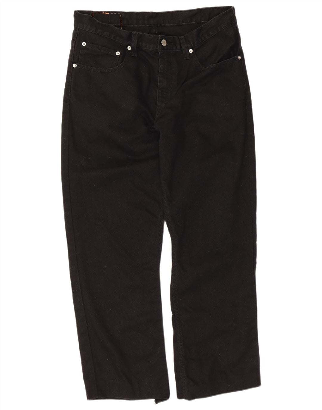 Męskie dżinsy Levi's 752 Straight W34 L26 Czarna bawełna