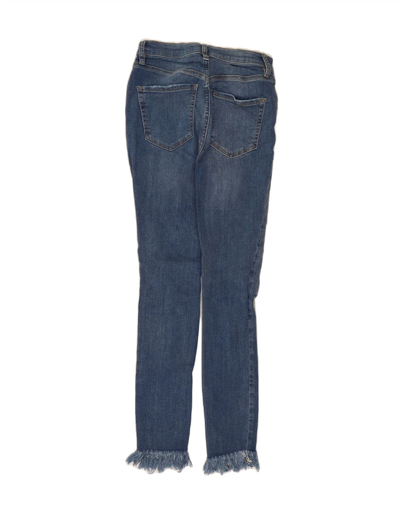 FREE PEOPLE Womens Distressed Skinny Jeans W25 L26  Blue Cotton Vintage Free People and Second-Hand Free People from Messina Hembry 