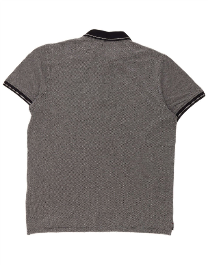 Męska koszulka polo Jack & Jones, duża, granatowa, bawełniana