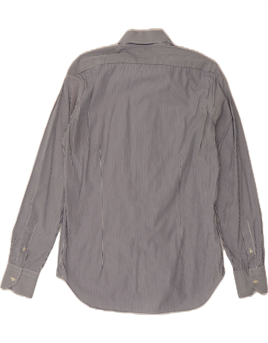 MASSIMO DUTTI Mens Shirt Size 39 15 1/2 Medium Navy Blue Pinstripe Classic Vintage Massimo Dutti and Second-Hand Massimo Dutti from Messina Hembry 
