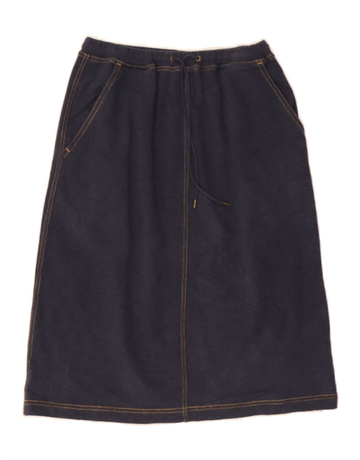 EDDIE BAUER Womens A-Line Skirt Small W24 Navy Blue Cotton Vintage Eddie Bauer and Second-Hand Eddie Bauer from Messina Hembry 