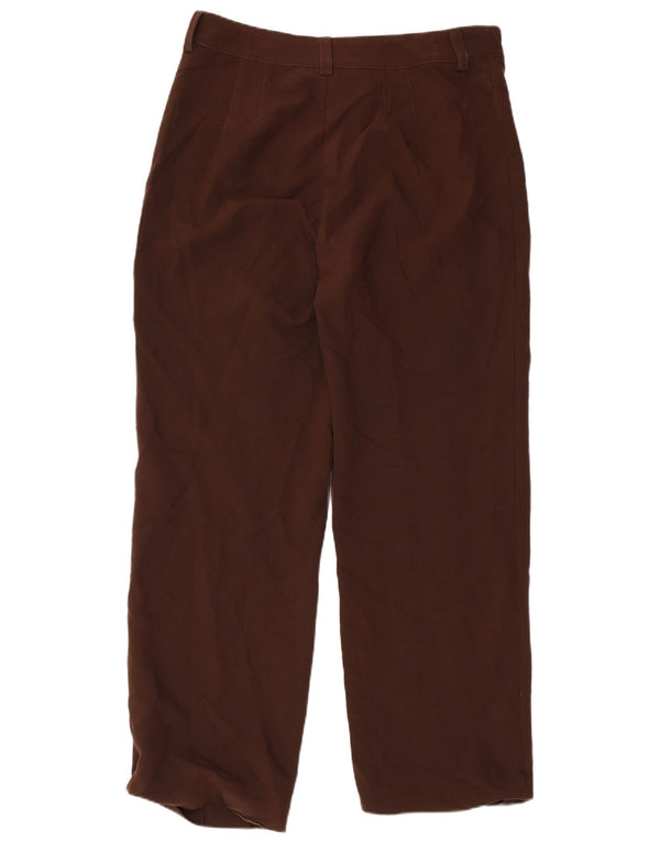 Proste spodnie damskie Zara XL W32 L32 brązowe