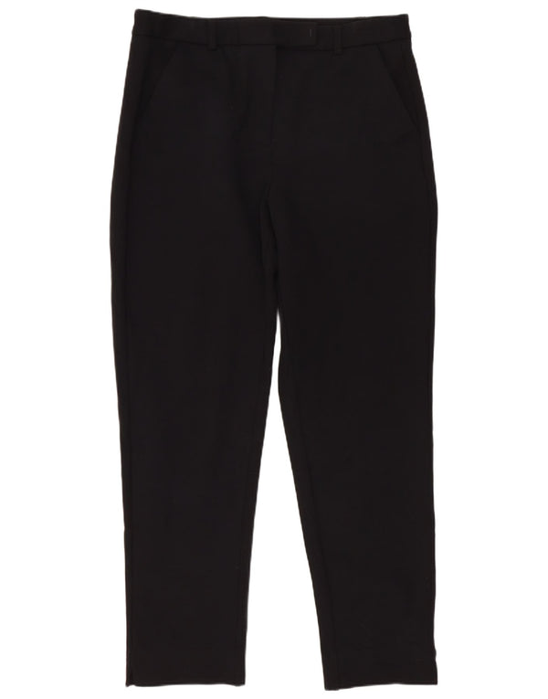 Marks & Spencer Damskie zwężane spodnie garniturowe UK 12 Medium W30 L27 Czarne