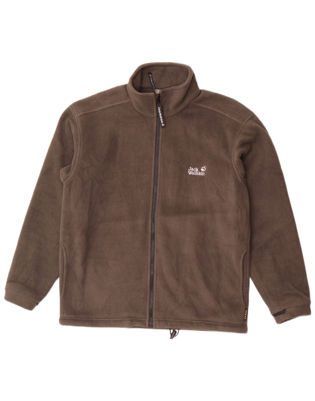 Męska kurtka polarowa Jack Wolfskin z podszewką UK 34, mała, szary poliester
