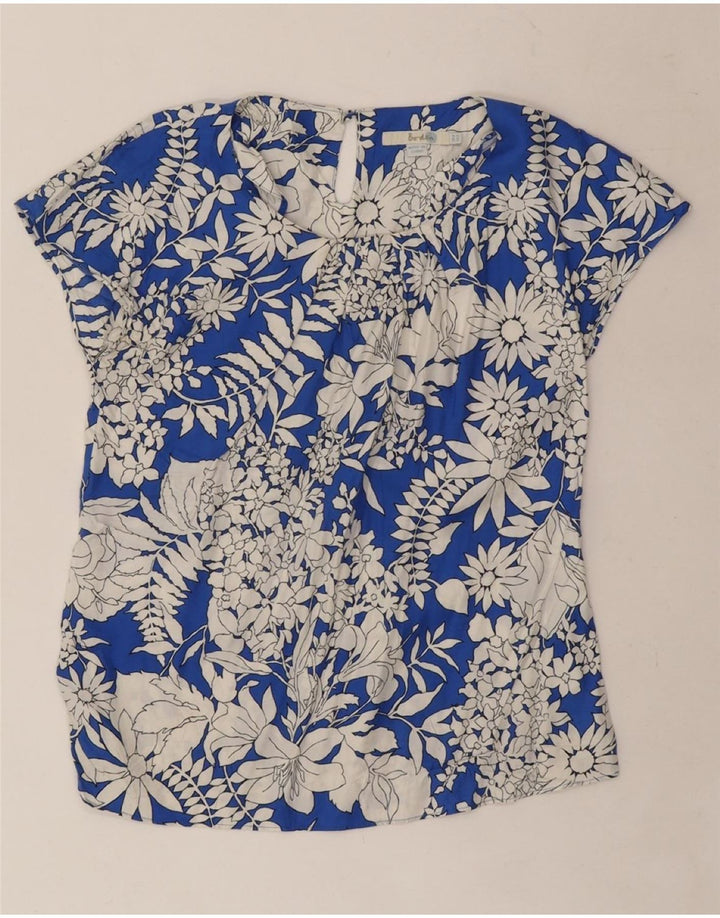 Bluzka damska BODEN Top UK 8 Small Blue w kwiatowe wiskozy